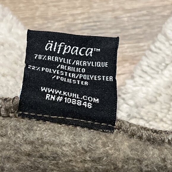 Men’s Kuhl Europa 1/4 Zip Pullover SZ Large Alfpaca Fleece Oatmeal Tan - Picture 9 of 14